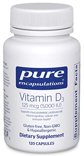 Pure Encapsulations Vitamin D3 125 mcg (5,000 IU)