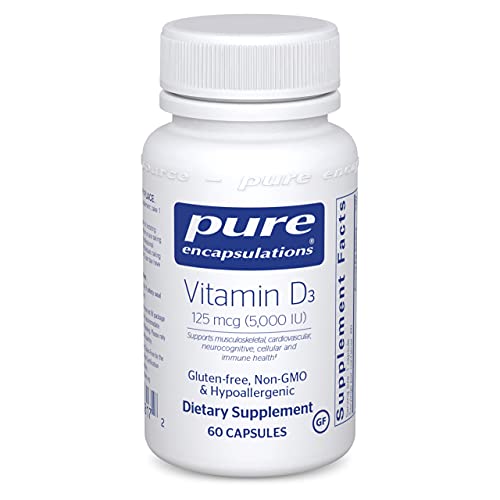 Pure Encapsulations Vitamin D3 125 mcg (5,000 IU)