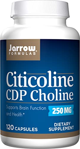 Jarrow Formulas Citicoline (CDP Choline) 250 mg – 120 Capsules – Supports Brain Health & Attention Performance – Up to 120 Servings ( Packaging May Vary )