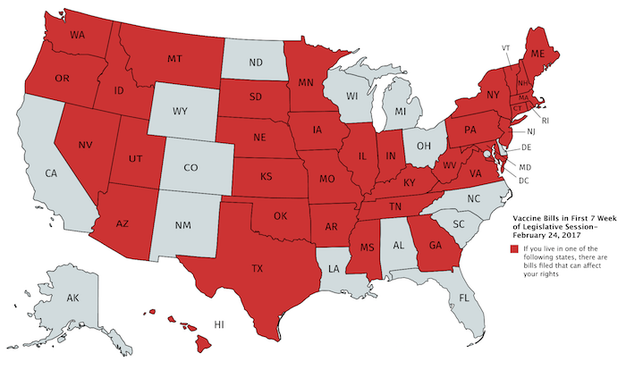 Breaking: NVIC Tracking 134 Vaccine Bills Introduced in 35 States