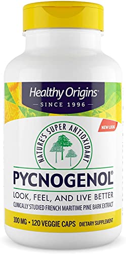 Truncate the text “Healthy Origins Pycnogenol 100 mg – Premium Pine Bark Extract – French Maritime Pine Bark Extract for Heart Health, Skin Care & More – Gluten-Free & Non-GMO Supplement – 120 Veggie Caps” to all words before the first occurrence of either “|”, “–”, or “-“, whichever comes first. If none of these characters are present, truncate to the first comma.