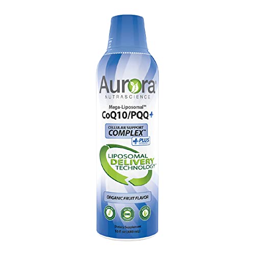 Truncate the text “Aurora Nutrascience, Mega-Liposomal CoQ10/PQQ+ Vitamin C, Gluten Free, Non-GMO, Sugar Free, Organic Fruit Flavor, 16 fl oz (480 mL)” to all words before the first occurrence of either “|”, “–”, or “-“, whichever comes first. If none of these characters are present, truncate to the first comma.