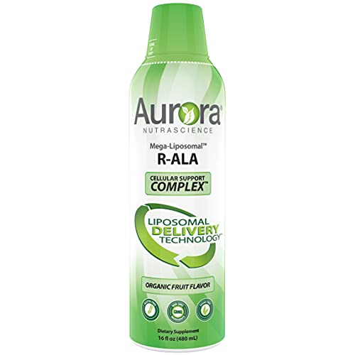 Truncate the text “Aurora Nutrascience, Mega-Liposomal R-ALA Cellular Support Complex, Gluten Free, Non-GMO, Sugar Free, Organic Fruit Flavor, 16 fl oz (480 mL)” to all words before the first occurrence of either “|”, “–”, or “-“, whichever comes first. If none of these characters are present, truncate to the first comma.