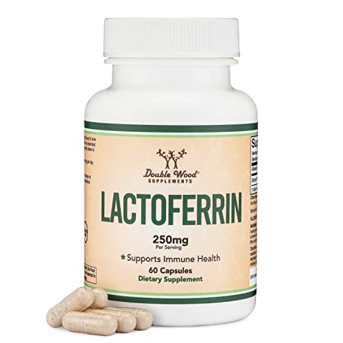 Truncate the text “Lactoferrin 250mg per Serving (60 Capsules) Patented Bioferrin Lactoferrin – Superior Iron Supplement for Iron Deficiency and Immune Support by Double Wood Supplements” to all words before the first occurrence of either “|”, “–”, or “-“, whichever comes first. If none of these characters are present, truncate to the first comma.