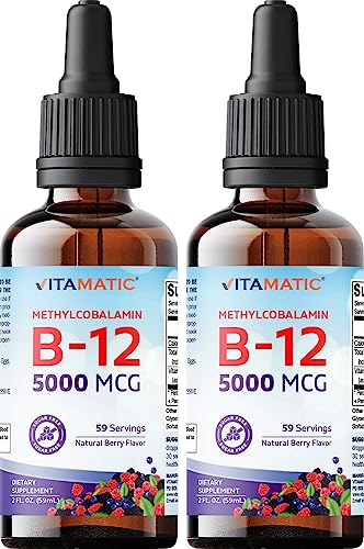 Truncate the text “Vitamatic 2 Packs Fast Acting Liquid Vitamin B12 5000 mcg (Methylcobalamin) – Natural Berry Flavor – Sublingual Supplement – Faster Absorption – 2 OZ” to all words before the first occurrence of either “|”, “–”, or “-“, whichever comes first. If none of these characters are present, truncate to the first comma.