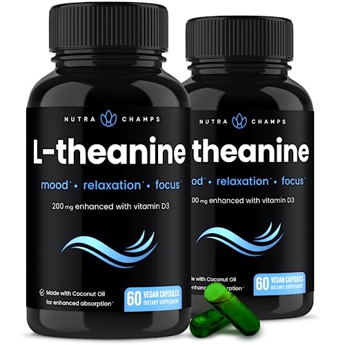 Truncate the text “L-Theanine 200mg Capsules | Double-Strength L-Theanine Liquid with Vitamin D3, Organic Coconut Oil | Supports Mood, Focus, Stress Relief | L-Theanine for Kids & Adults | 60 Vegan Capsules (2 Pack)” to all words before the first occurrence of either “|”, “–”, or “-“, whichever comes first. If none of these characters are present, truncate to the first comma.