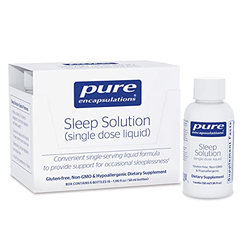 Truncate the text “Pure Encapsulations Sleep Solution (Single Dose Liquid) to Provide Support for Occasional Sleeplessness | 6 Bottles” to all words before the first occurrence of either “|”, “–”, or “-“, whichever comes first. If none of these characters are present, truncate to the first comma.